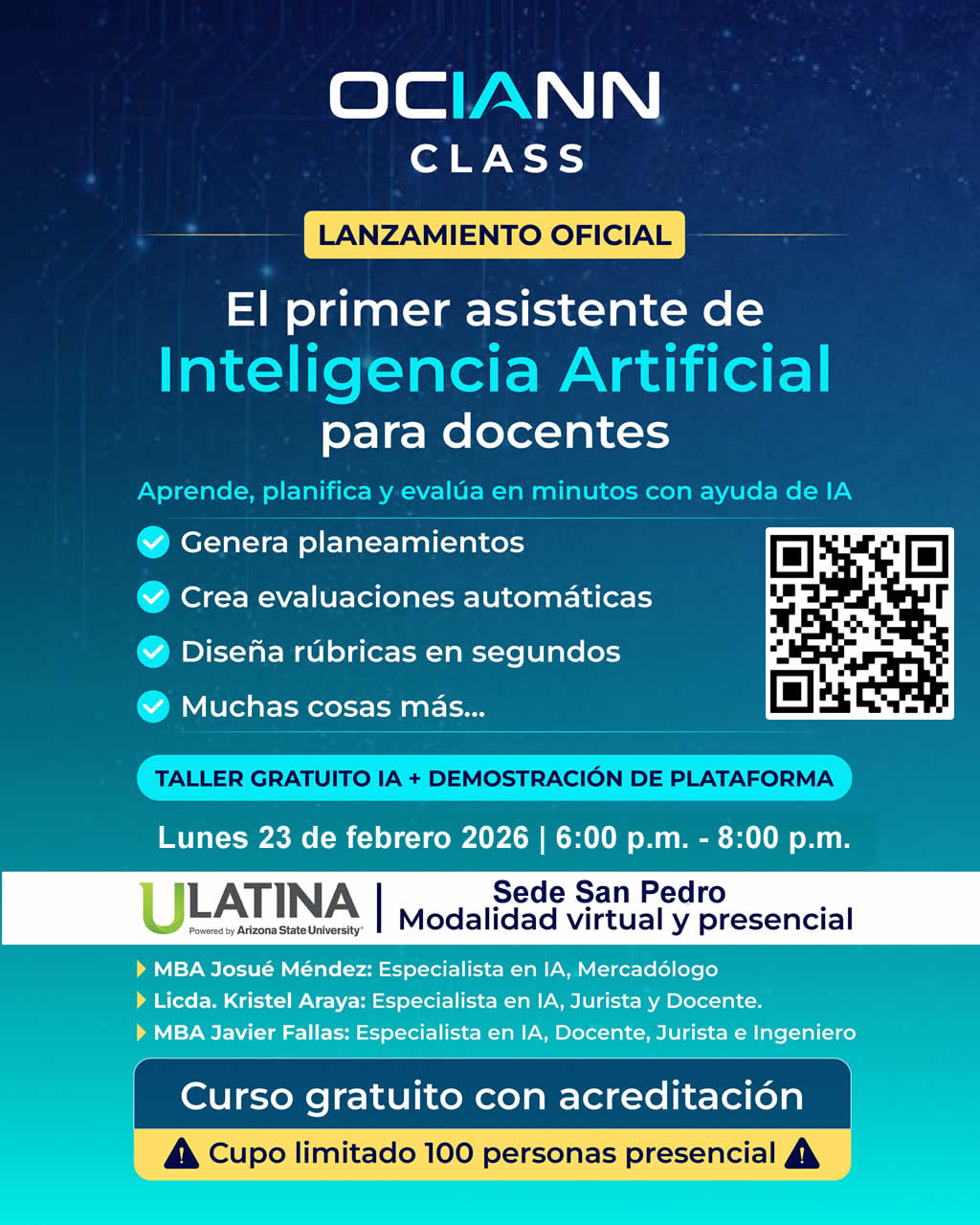 OciannClass - Lanzamiento oficial. Demostración y taller gratuito.